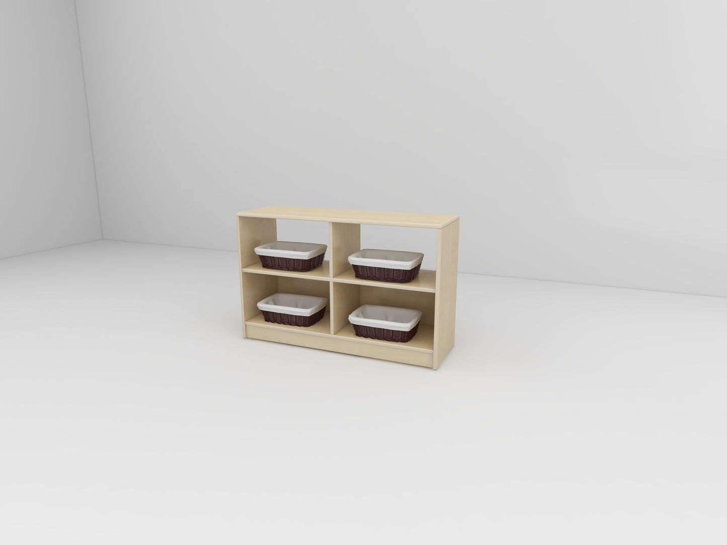 XBN113-06 4-compartment toy cabinet