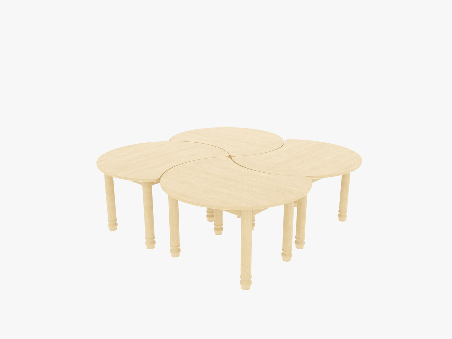 XBN124-06 Crescent Moon Table Combination Table