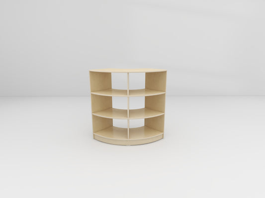 XBN113-03 Three-tier curved cabinet