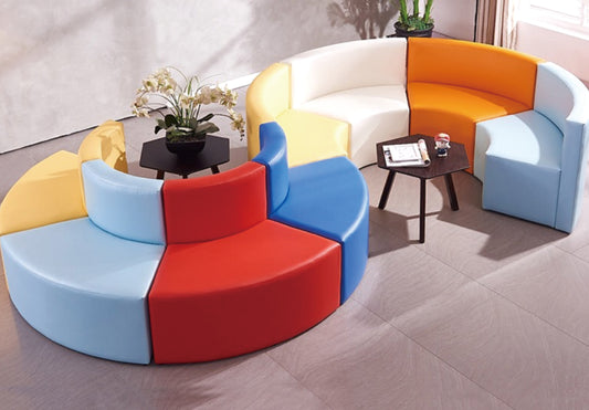 XBN189-08 S-shaped Hallway Sofa (excluding coffee table)