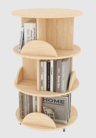 XBN147-08 Round Rotating Bookshelf