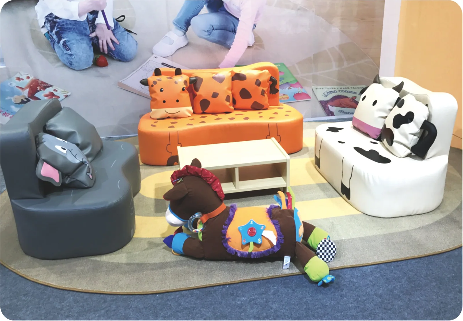 XBN218-10 Animal-themed Sofa 3 Sets