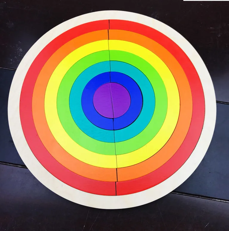 XBN224-16 Rainbow Puzzle Piece