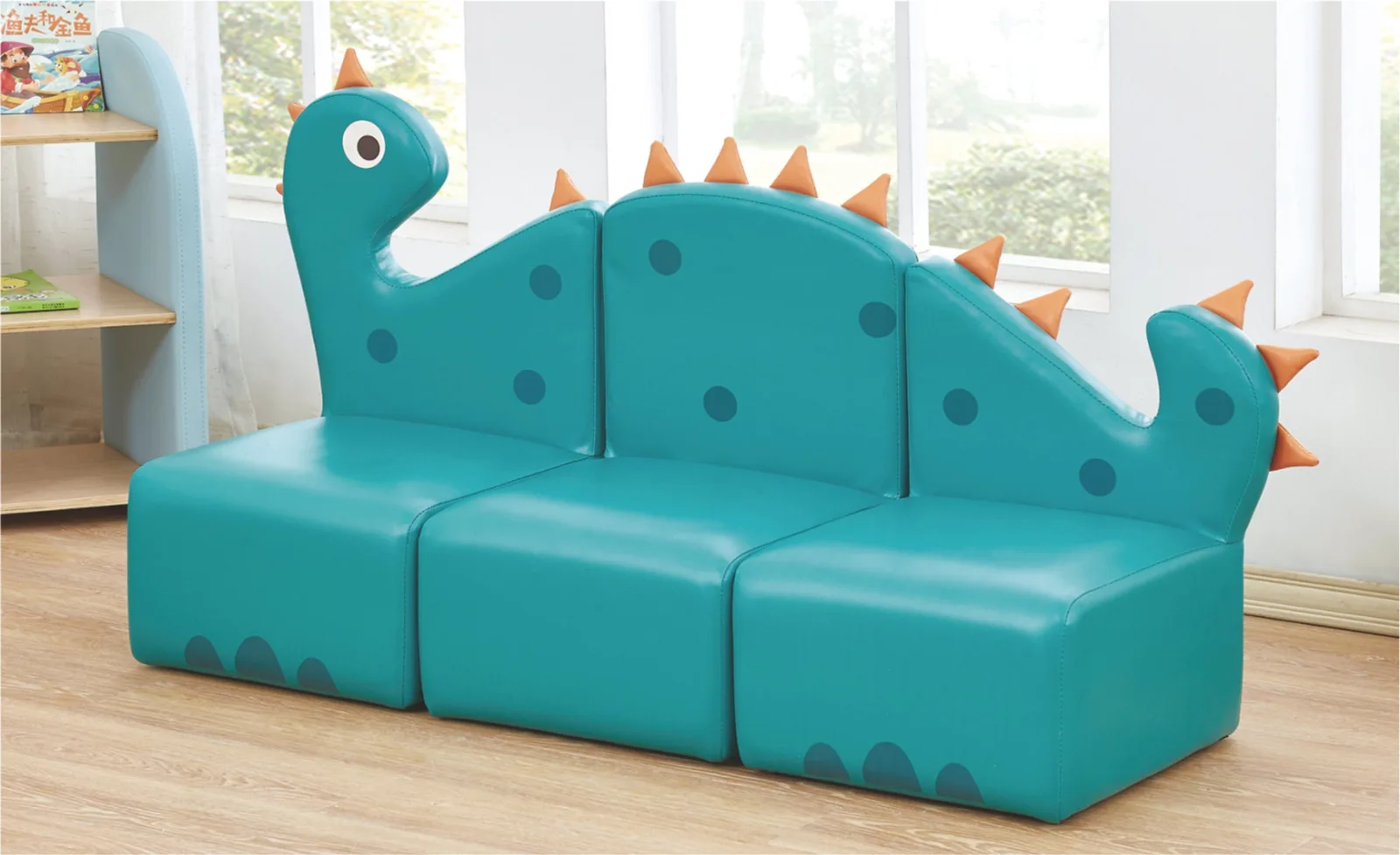 XBN218-05  Blue Dinosaur Sofa