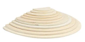 XBN225-04 Half-Moon Natural Wood Color